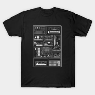 Electronic Musician Drum Machine Synth Collection T-Shirt